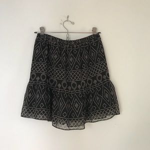 Madewell Caravan Print Skirt XS